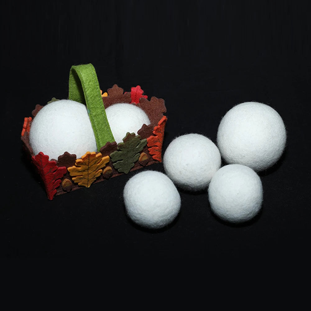 Organic Wool Dryer Balls – Reusable Fabric Softener for Laundry - Kivoterra