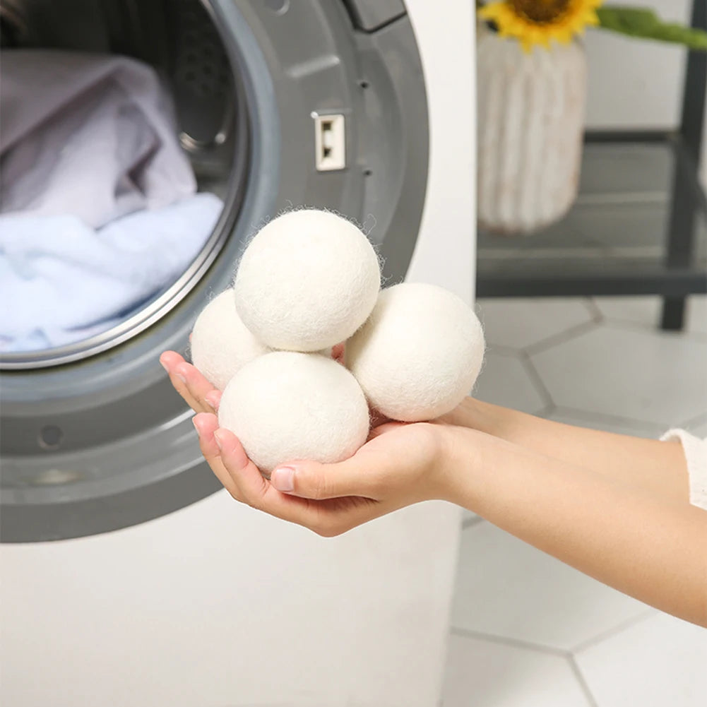 Organic Wool Dryer Balls – Reusable Fabric Softener for Laundry - Kivoterra